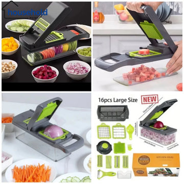 16-in-1 Multifunctional Vegetable Cutter & Chopper Set