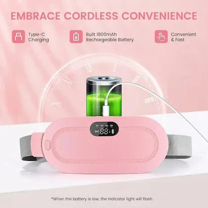Period Cramp Relief Electric Heating Belt & Massager