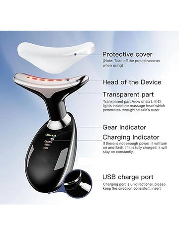 Premium Multi-Effect Massage & Skin Beauty Instrument – High-Frequency Vibrating Face & Body Massager
