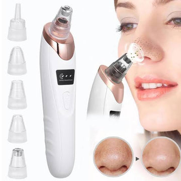 Rechargeable Vacuum Pore Cleaner – 5 in 1 Blackhead Remover & Facial Deep Cleansing Device