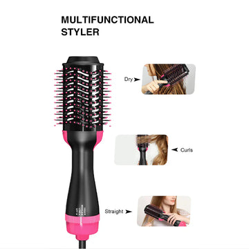 One Step 3 In 1 Hot Air Brush , Hair Dryer & Styler