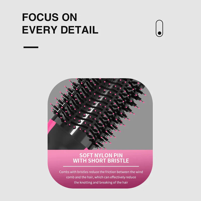 One Step 3 In 1 Hot Air Brush , Hair Dryer & Styler
